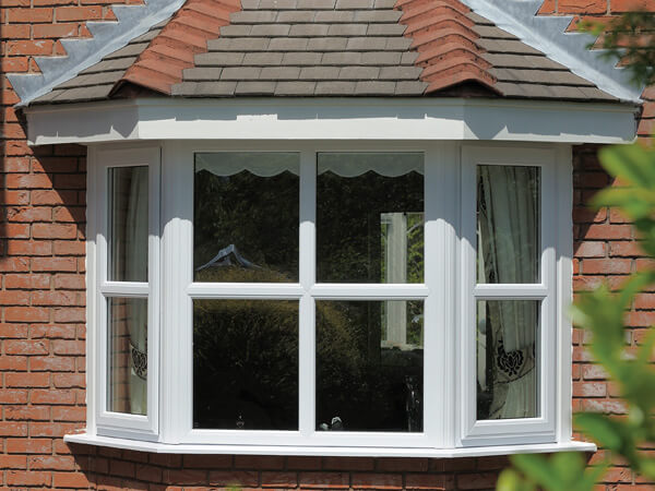 White UPVC Bay Windows